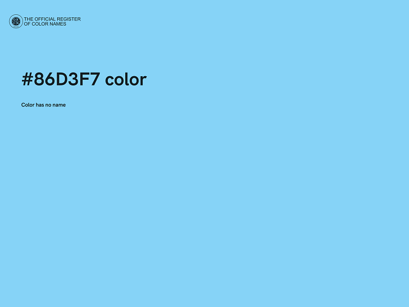 #86D3F7 color image