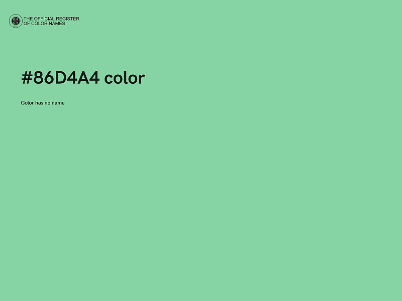 #86D4A4 color image