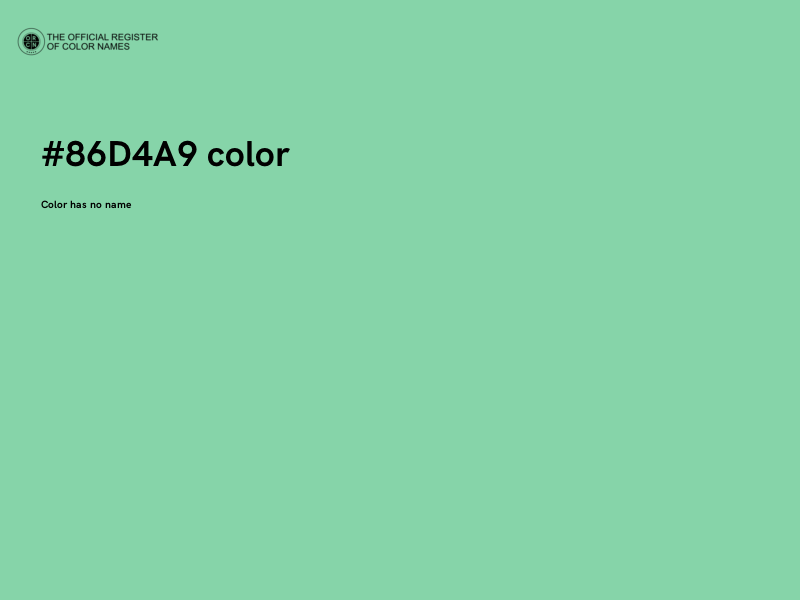 #86D4A9 color image