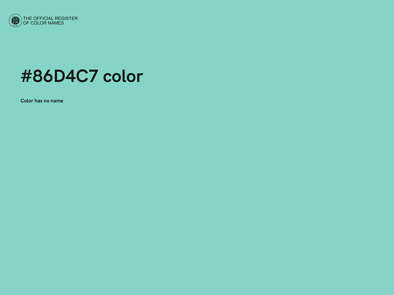 #86D4C7 color image