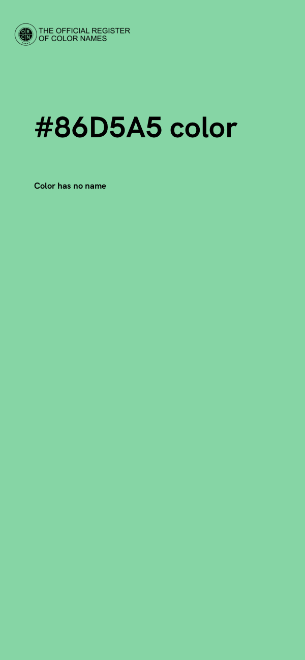 #86D5A5 color image