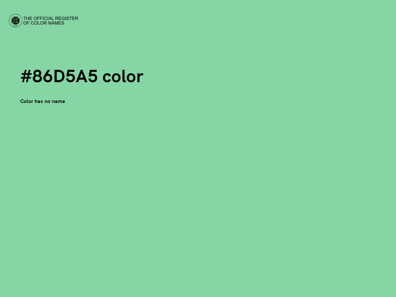 #86D5A5 color image