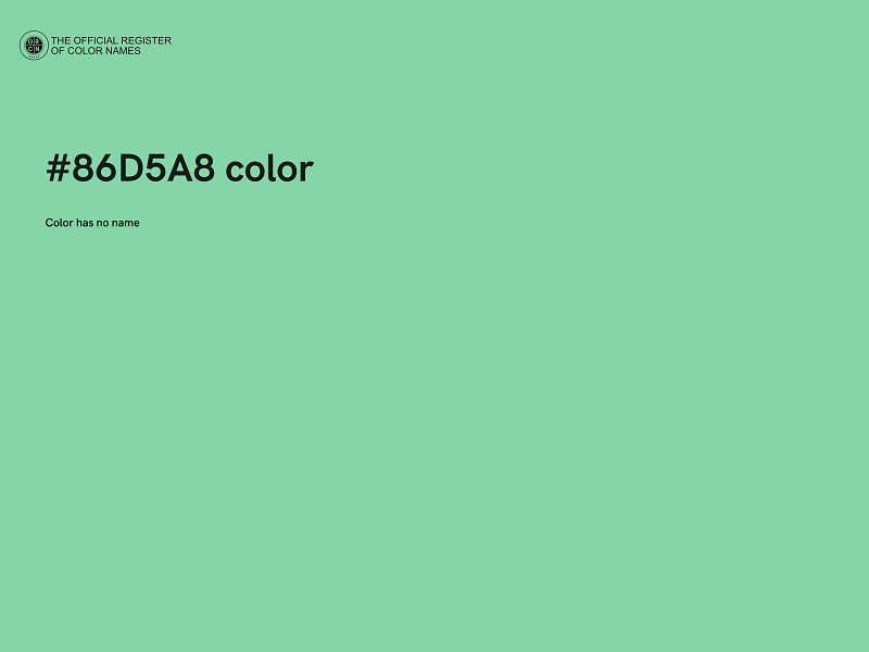#86D5A8 color image