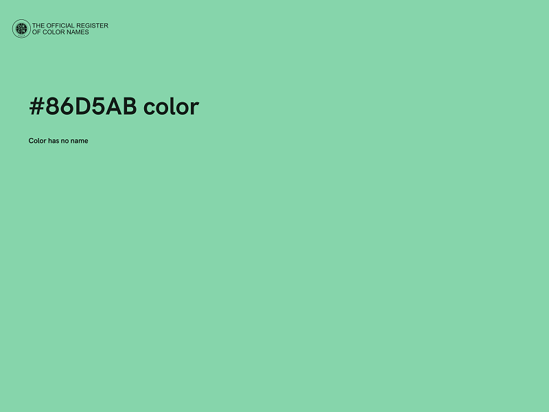 #86D5AB color image