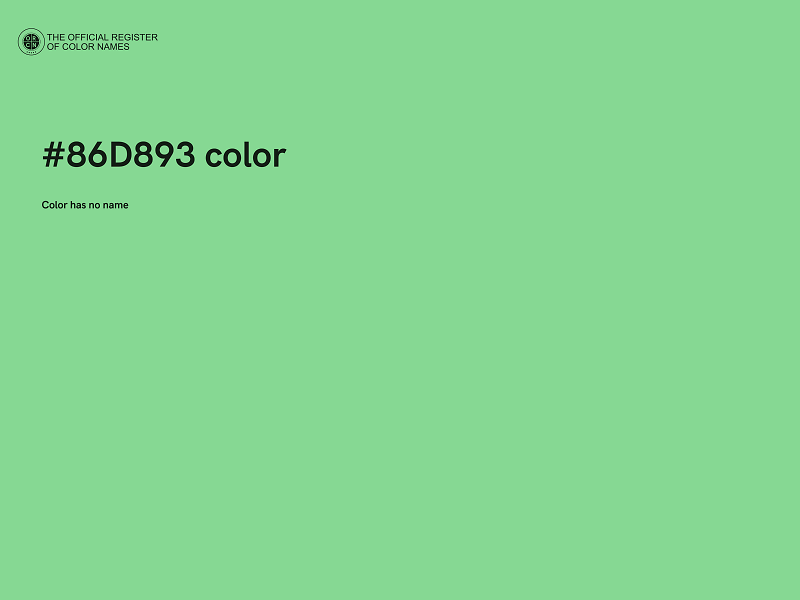 #86D893 color image