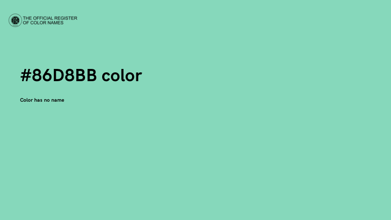 #86D8BB color image