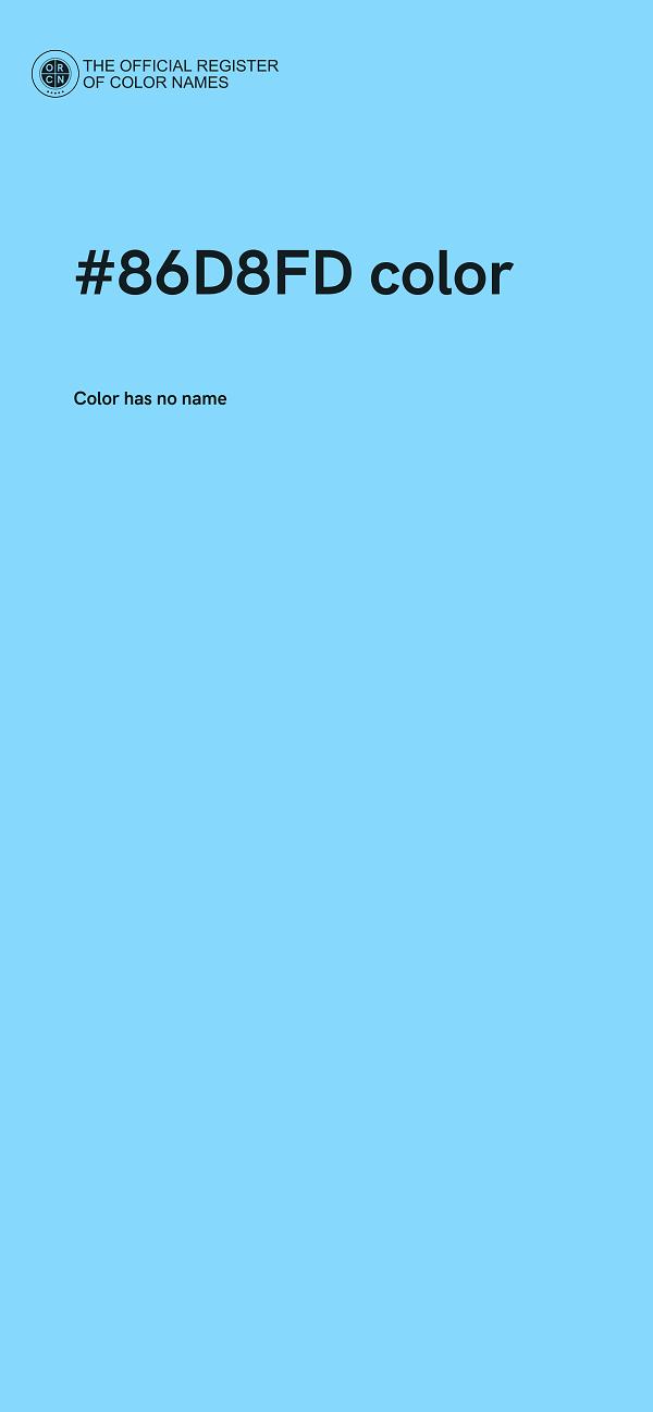 #86D8FD color image