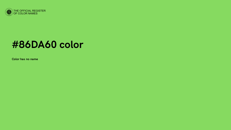 #86DA60 color image