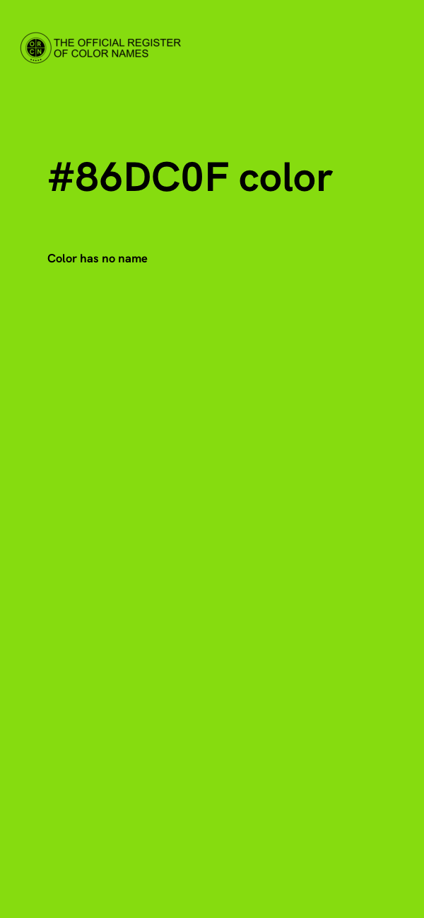 #86DC0F color image