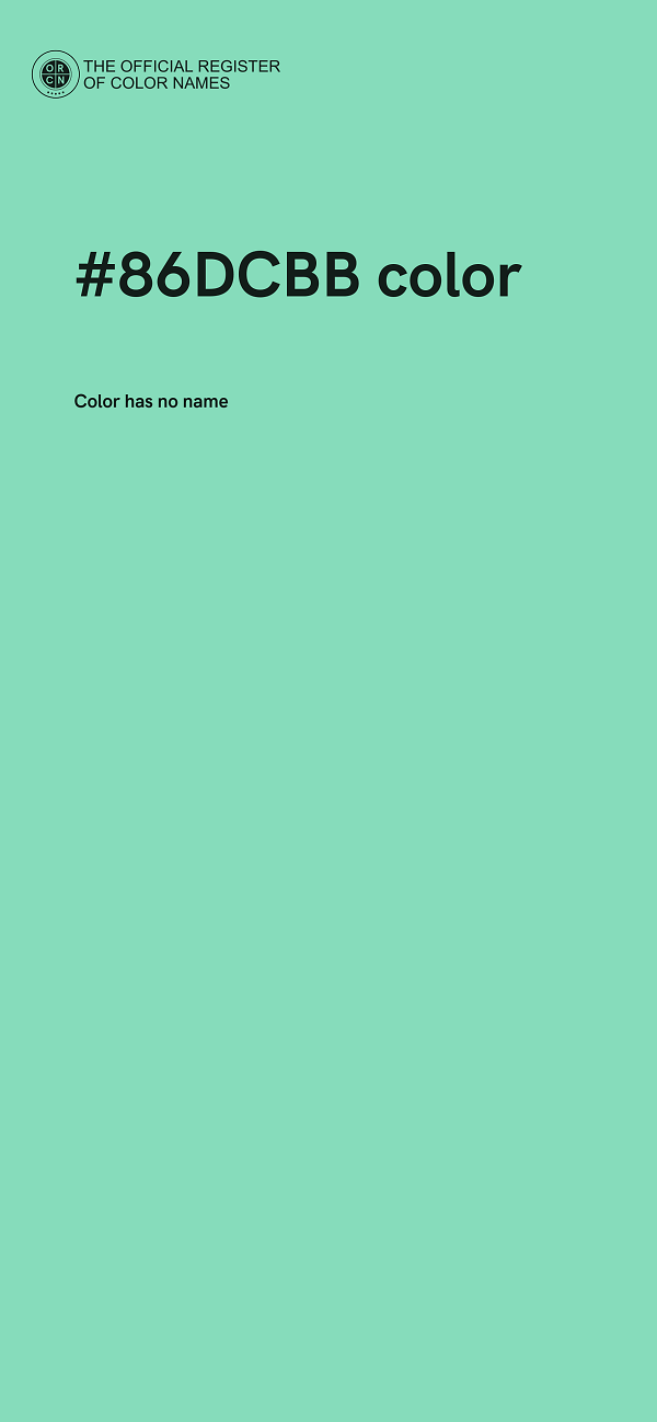 #86DCBB color image