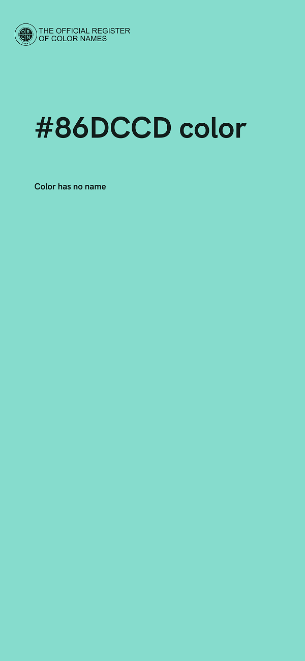 #86DCCD color image