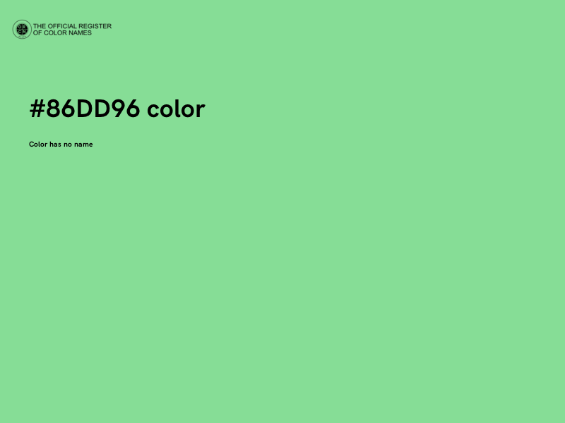 #86DD96 color image