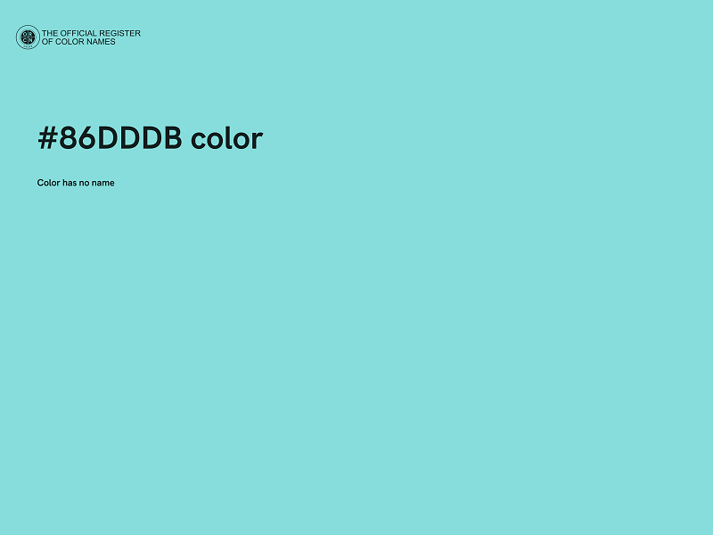 #86DDDB color image