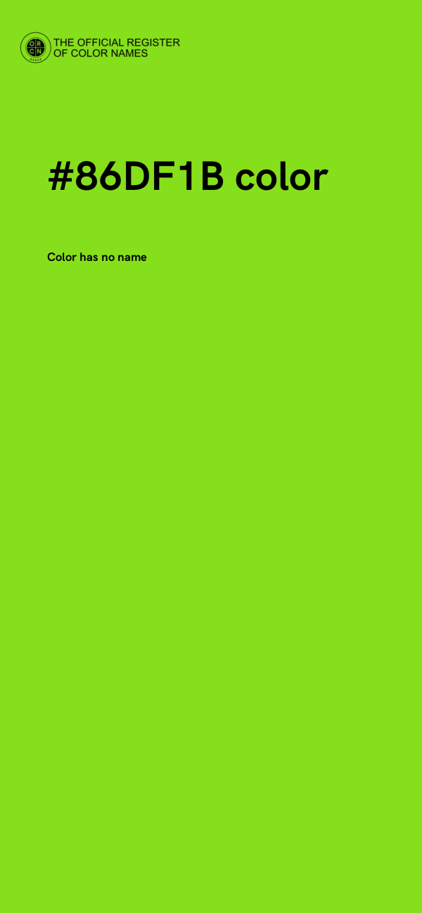#86DF1B color image
