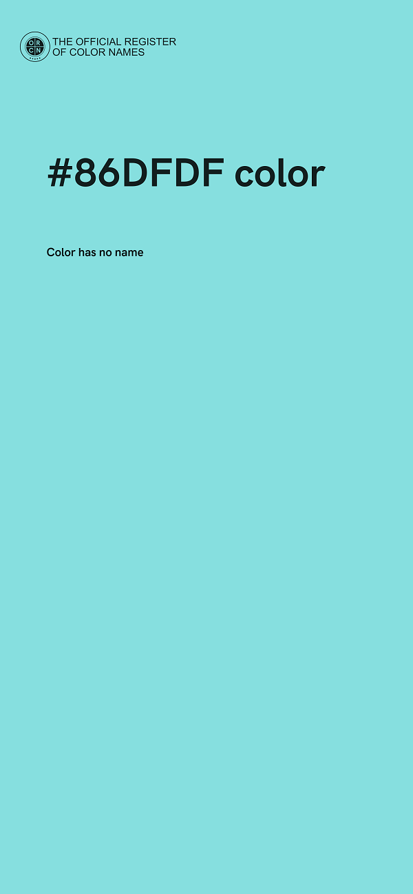 #86DFDF color image