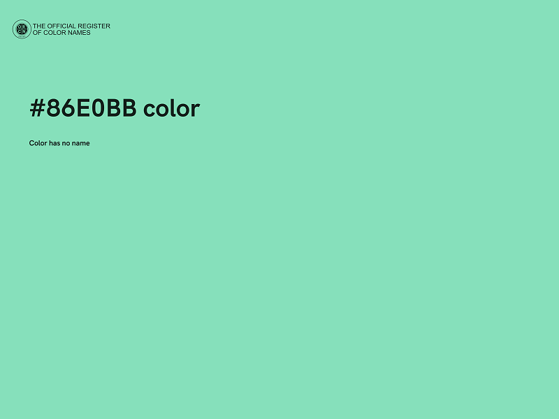 #86E0BB color image