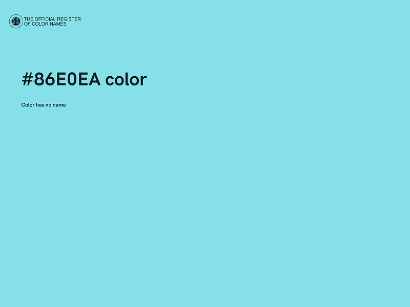 #86E0EA color image