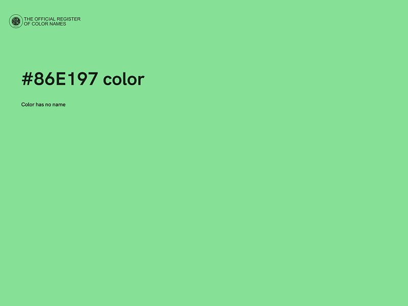 #86E197 color image