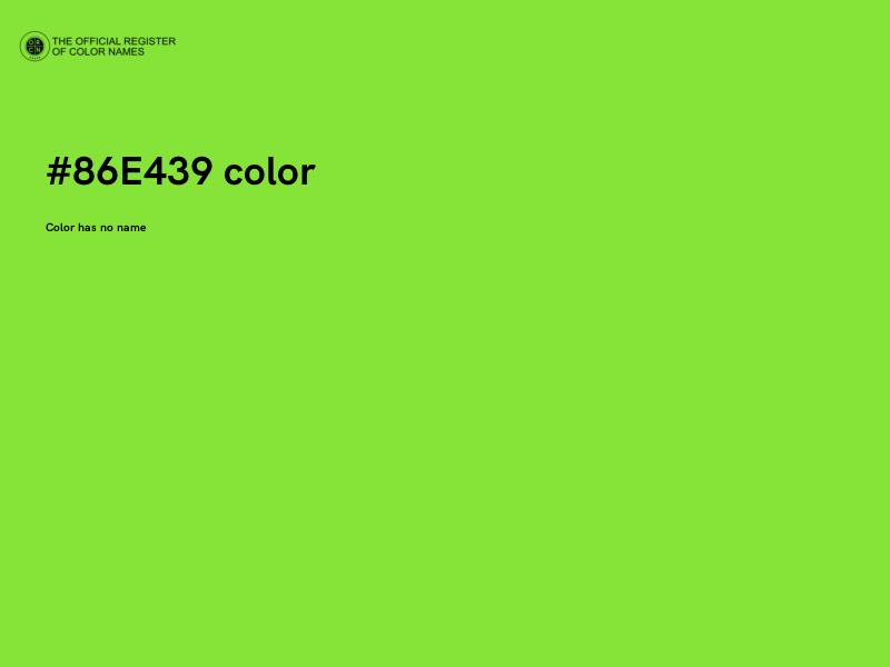 #86E439 color image