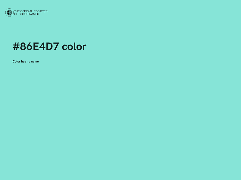 #86E4D7 color image