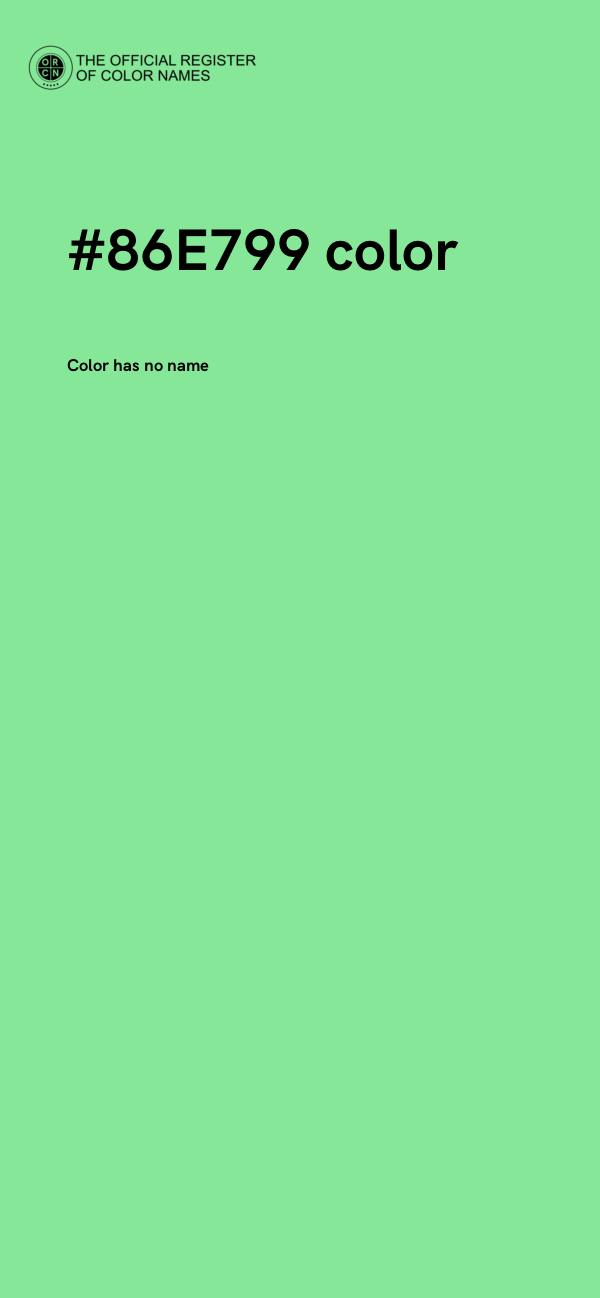 #86E799 color image