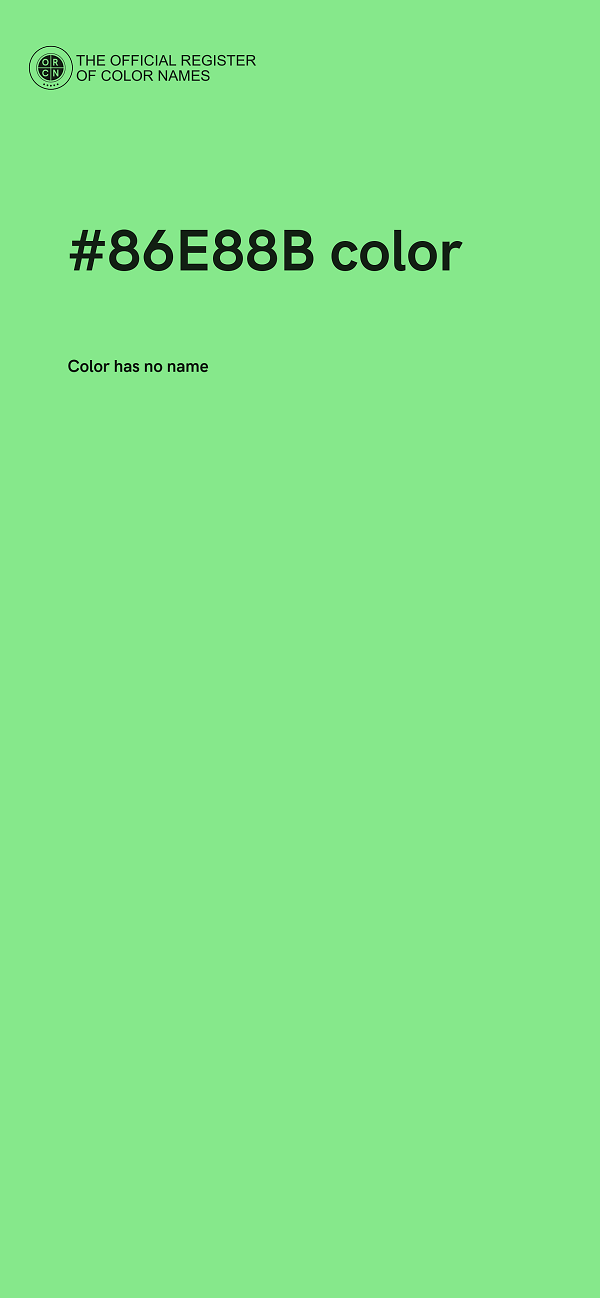 #86E88B color image