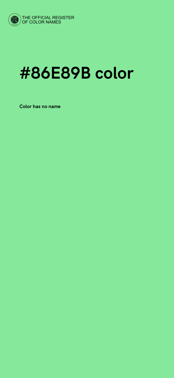 #86E89B color image