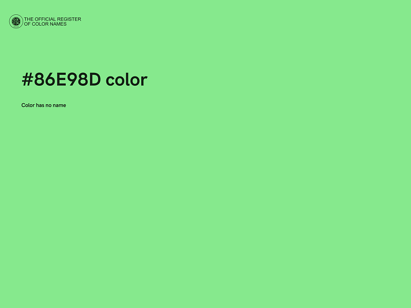 #86E98D color image