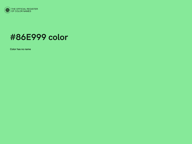 #86E999 color image