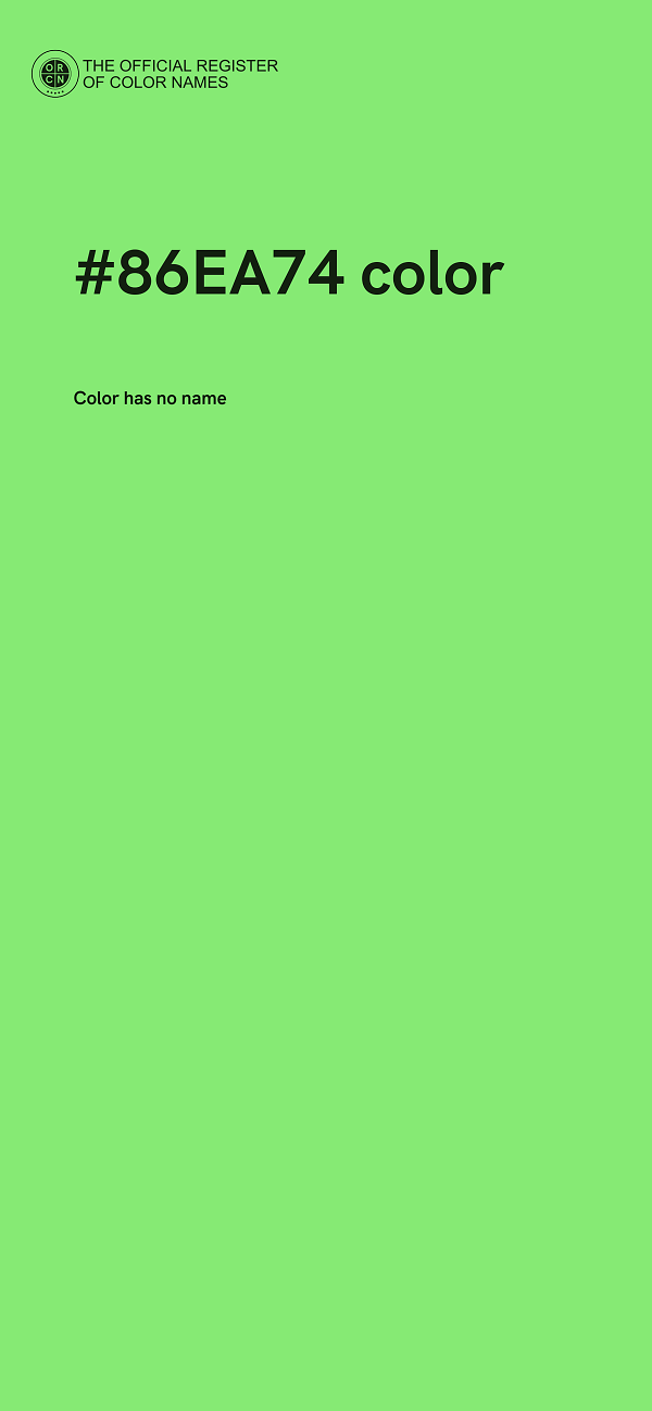 #86EA74 color image