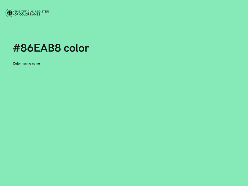 #86EAB8 color image