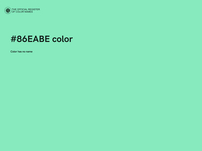 #86EABE color image