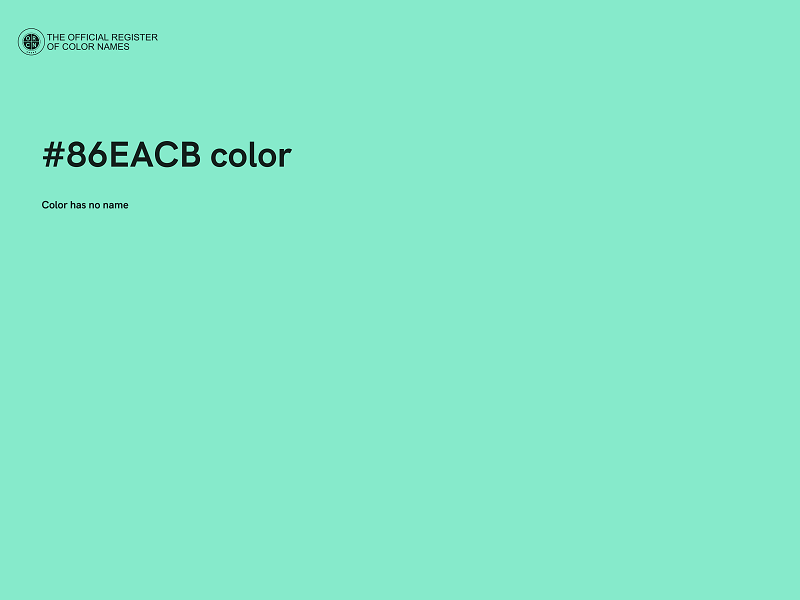 #86EACB color image