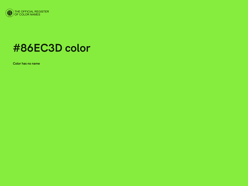 #86EC3D color image