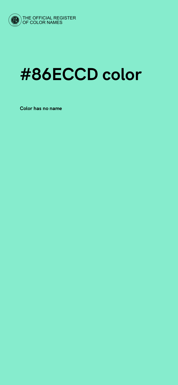 #86ECCD color image