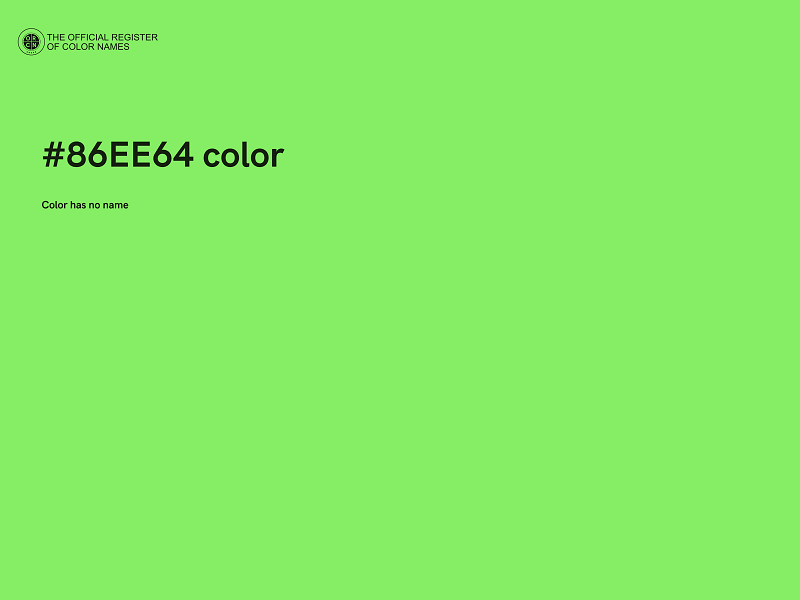 #86EE64 color image