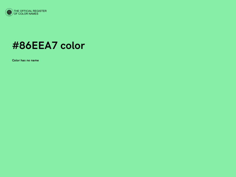 #86EEA7 color image