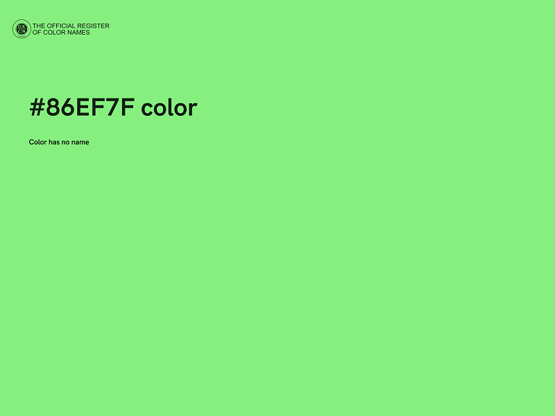 #86EF7F color image