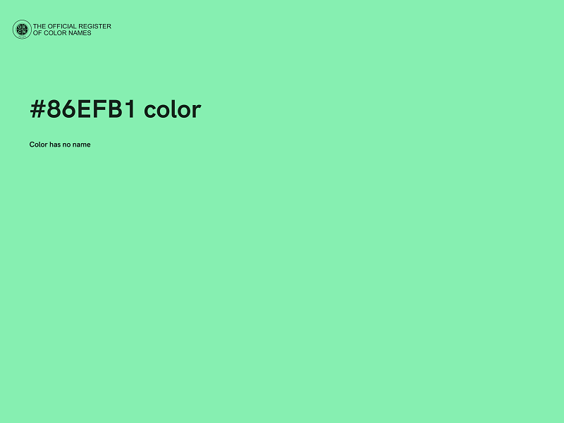 #86EFB1 color image