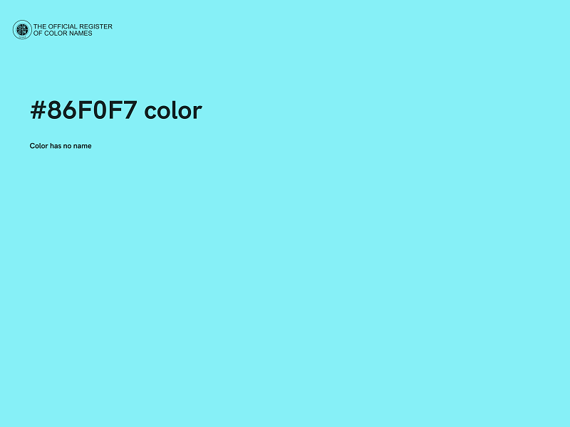 #86F0F7 color image