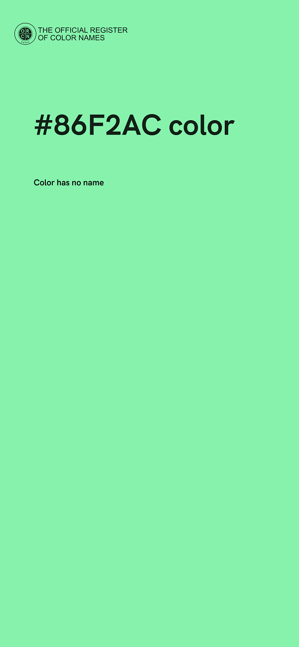 #86F2AC color image