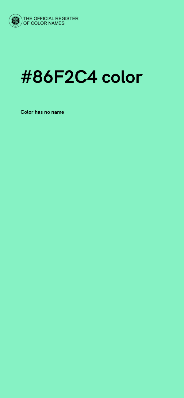 #86F2C4 color image