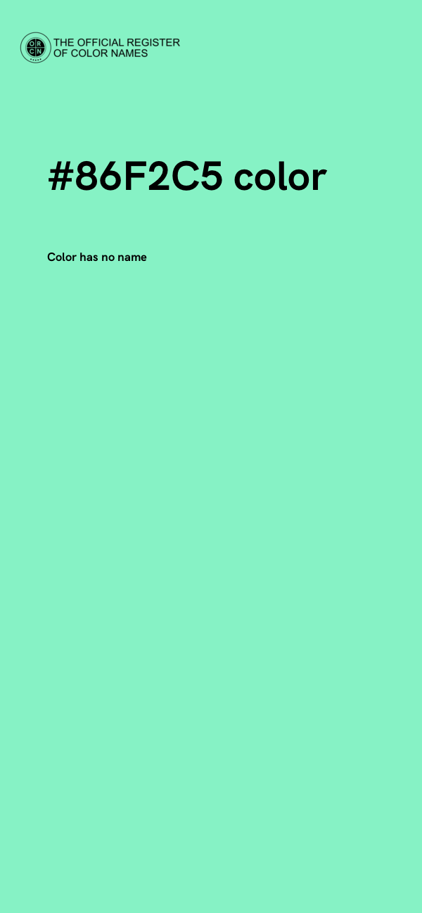 #86F2C5 color image