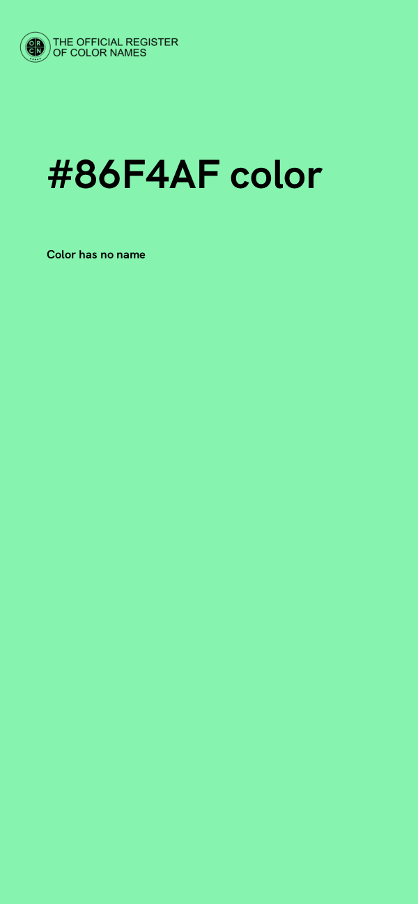 #86F4AF color image