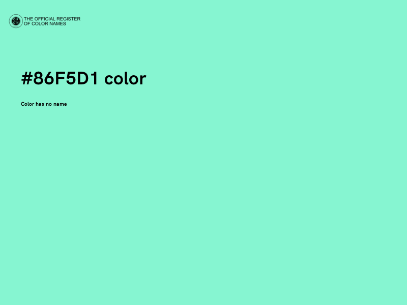 #86F5D1 color image