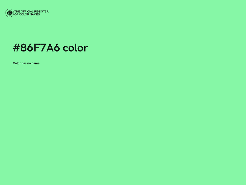 #86F7A6 color image