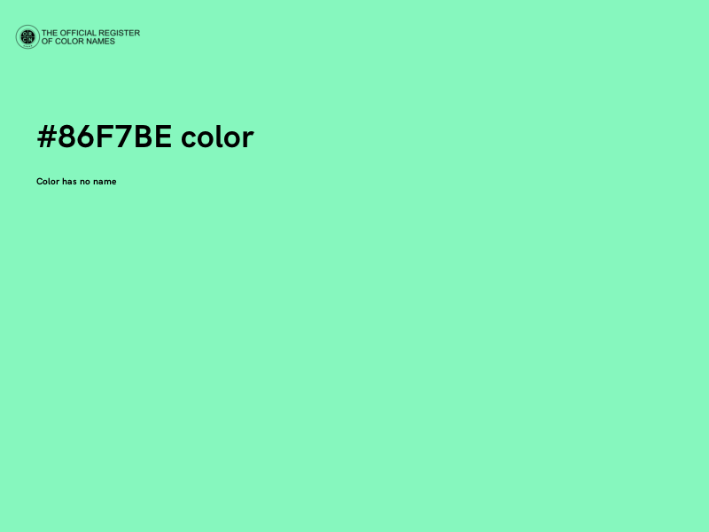 #86F7BE color image