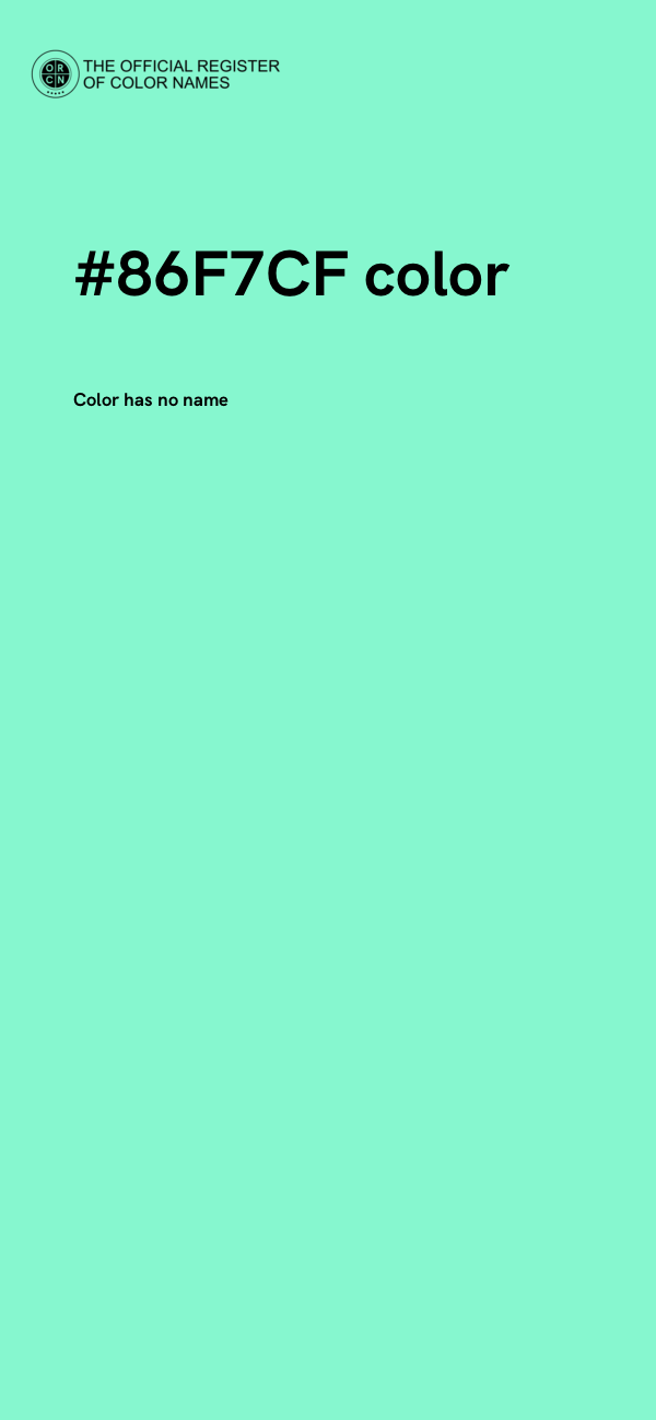 #86F7CF color image