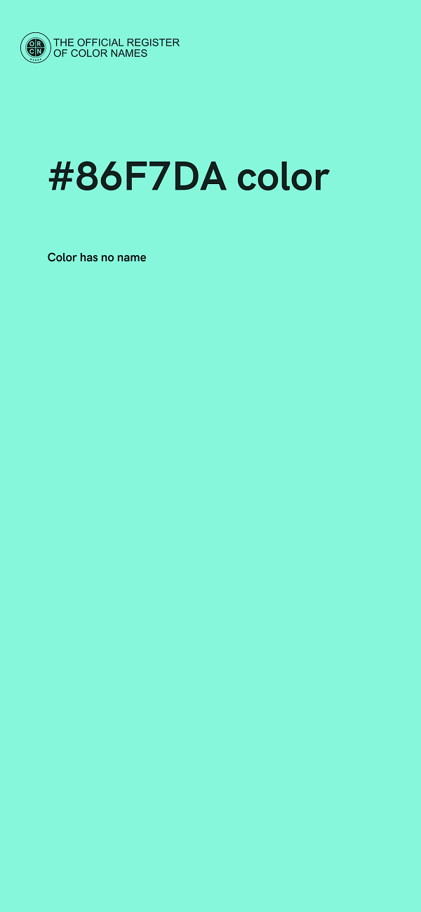 #86F7DA color image