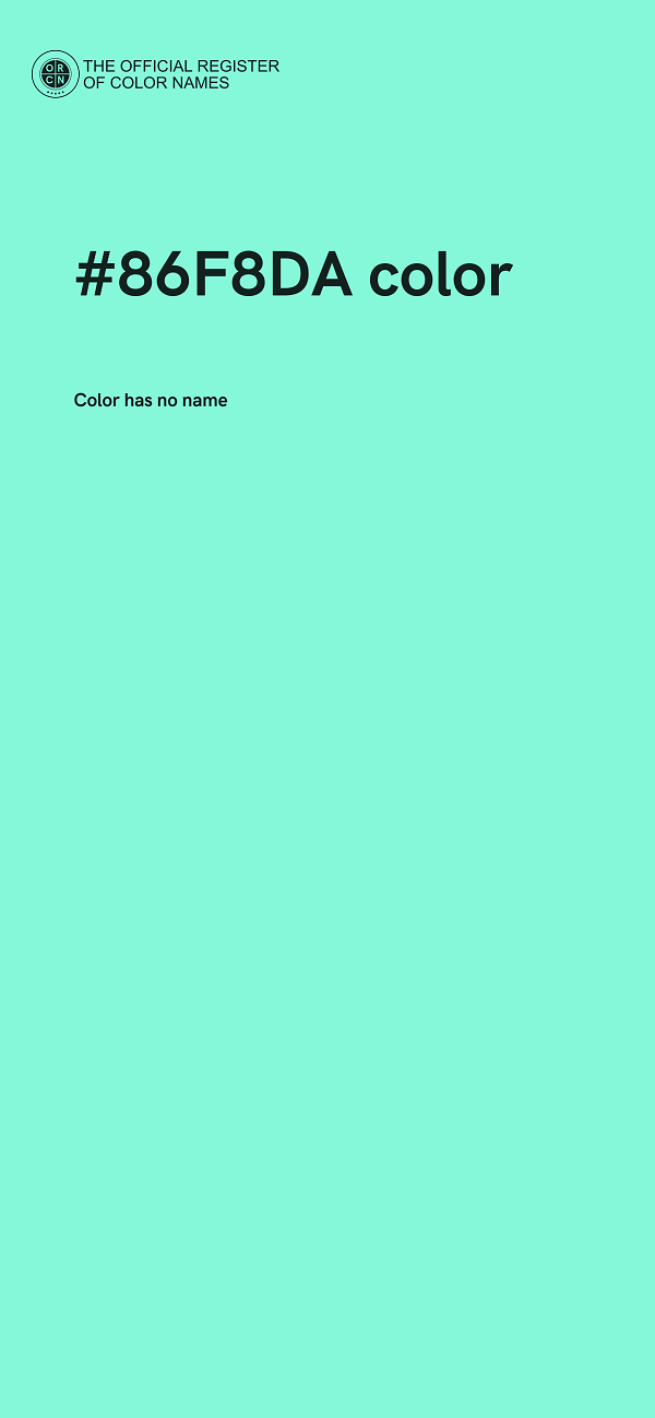 #86F8DA color image
